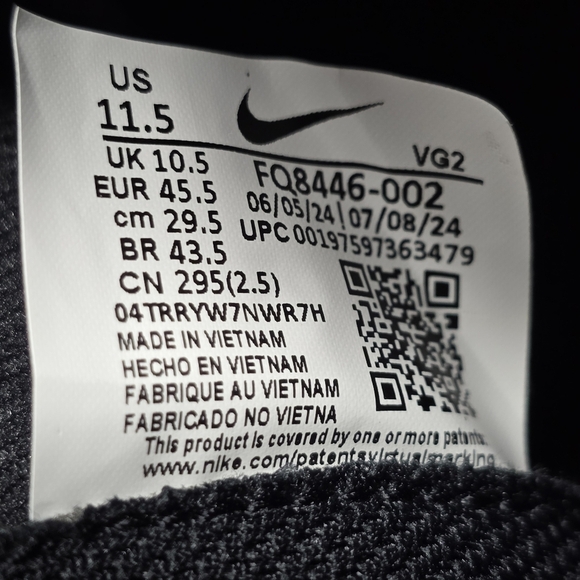 Nike Vapor 16 Club TF Men\'s Size 11.5 Black Deep Jungle Soccer Indoor Cleats NEW main image 7